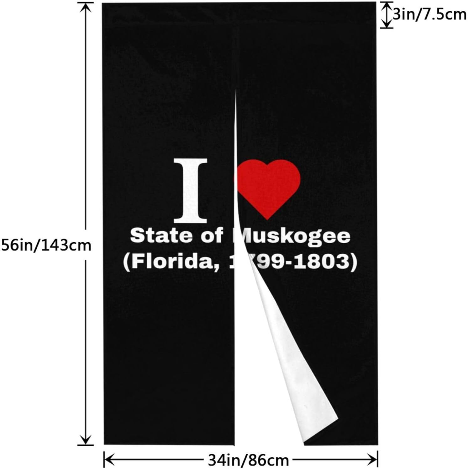 I Love State of Muskogee Blackout Curtains for Doorways