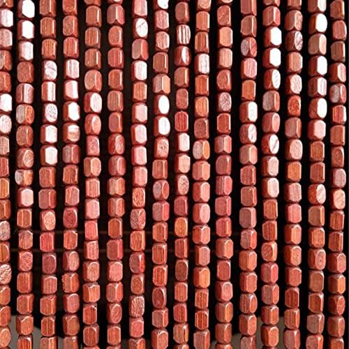 Natural Bamboo Beaded Curtain Panel for Doorway Decor