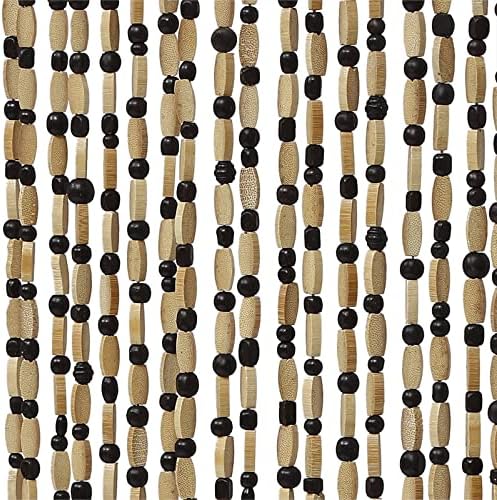 Natural Wood Bamboo Beaded Curtain Room Divider Decorative