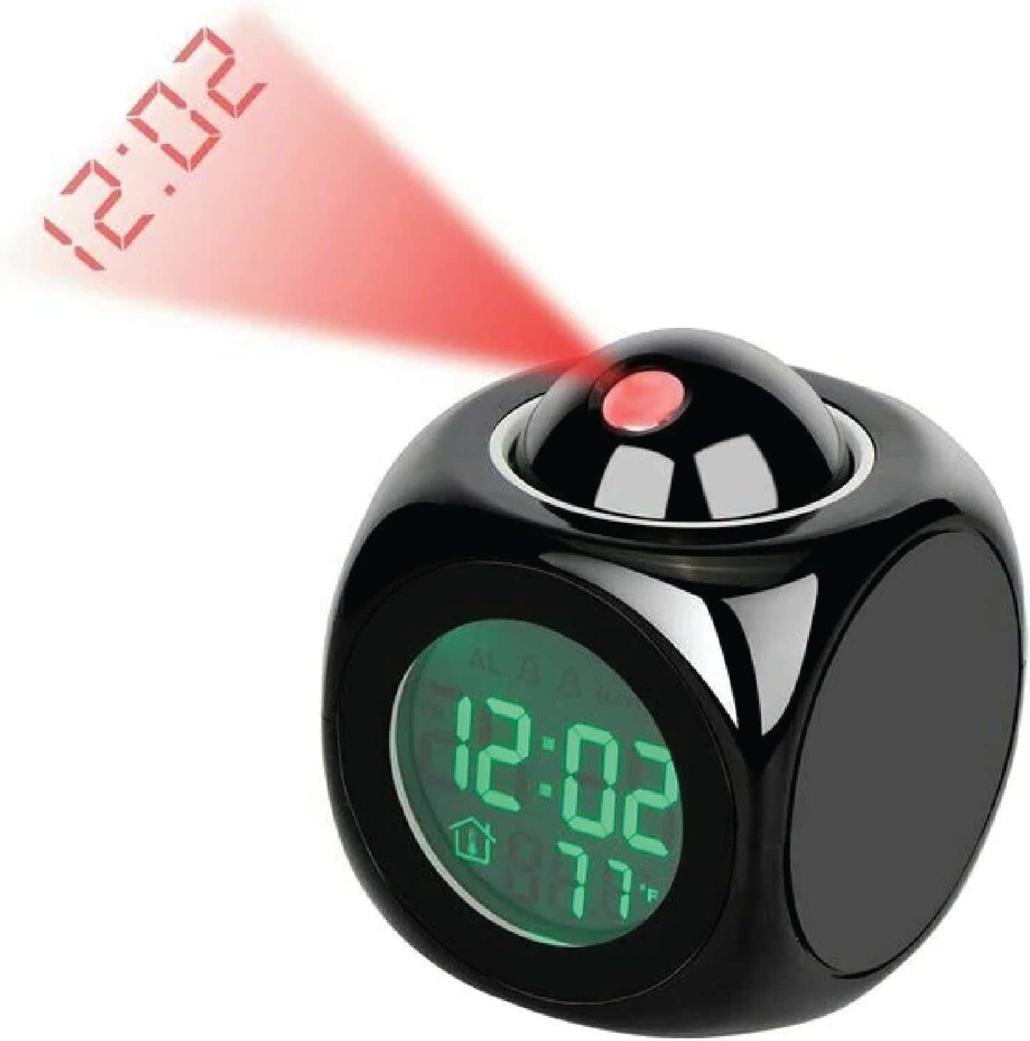 Projection Alarm Clock with LED and Temperature Display
