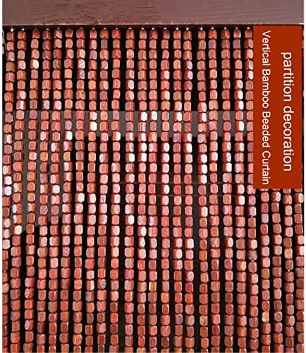 LEOSXA Bamboo Bead Curtain Door Divider