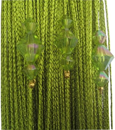 Tangpan 100cm x 195cm Sparkle Beaded Door String Curtain Panel