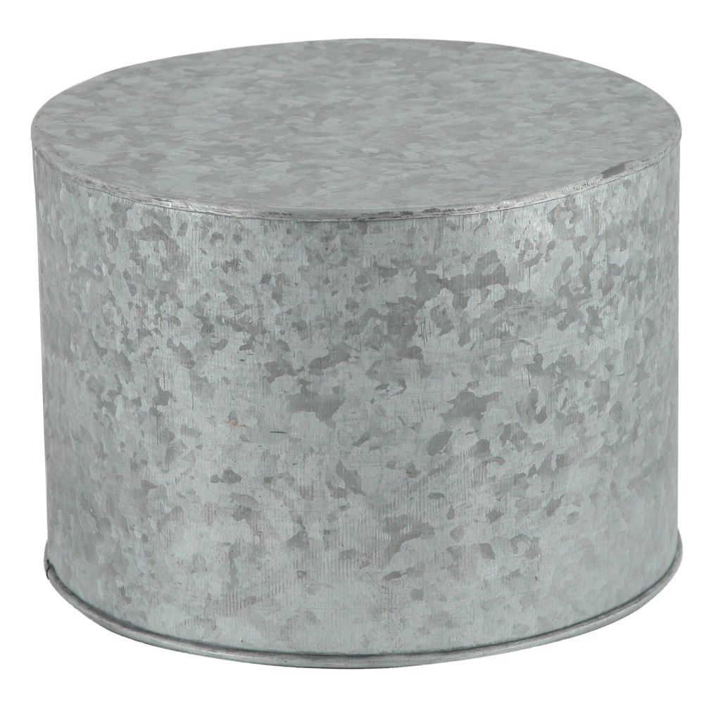 HUBERT Galvanized Metal Pedestal Riser 10 Dia x 7 H