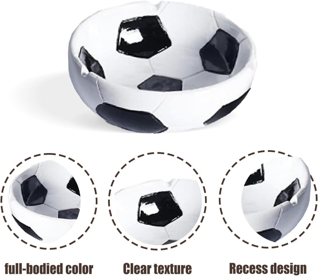 1PCS Soccer Resin Ashtray Creative Sports Decor