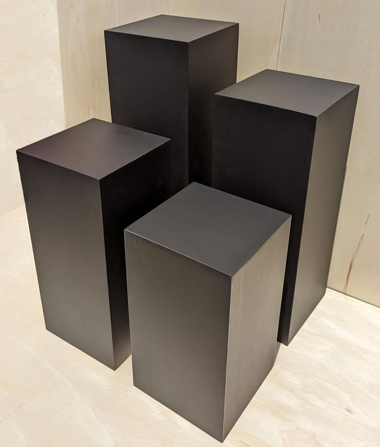 30 Inch High Matte Black Display Pedestal Stand