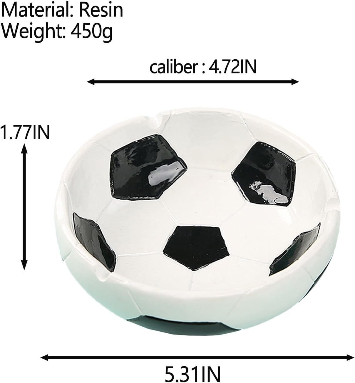 1PCS Soccer Resin Ashtray Creative Sports Decor