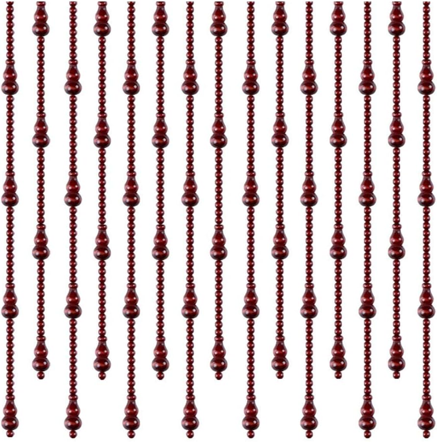Beaded Curtain Natural Wooden Beads for Doorway Passage