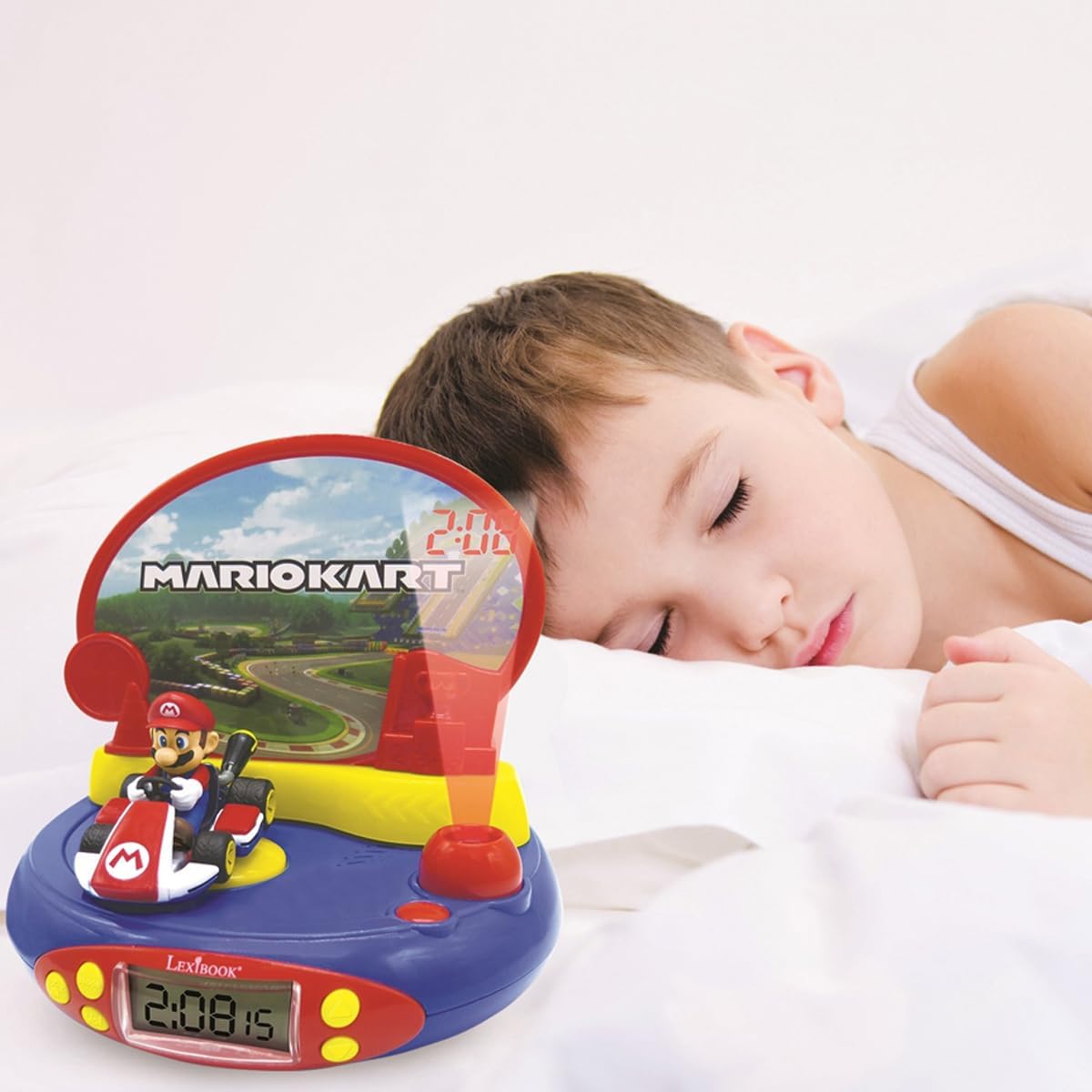 LEXiBOOK Nintendo Mario Kart Projector Clock