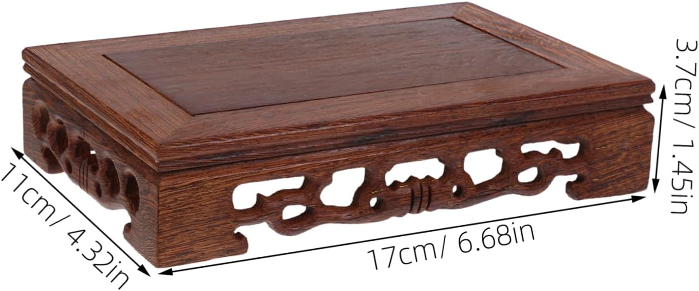 Healifty Wood Display Stand for Vase and Decor