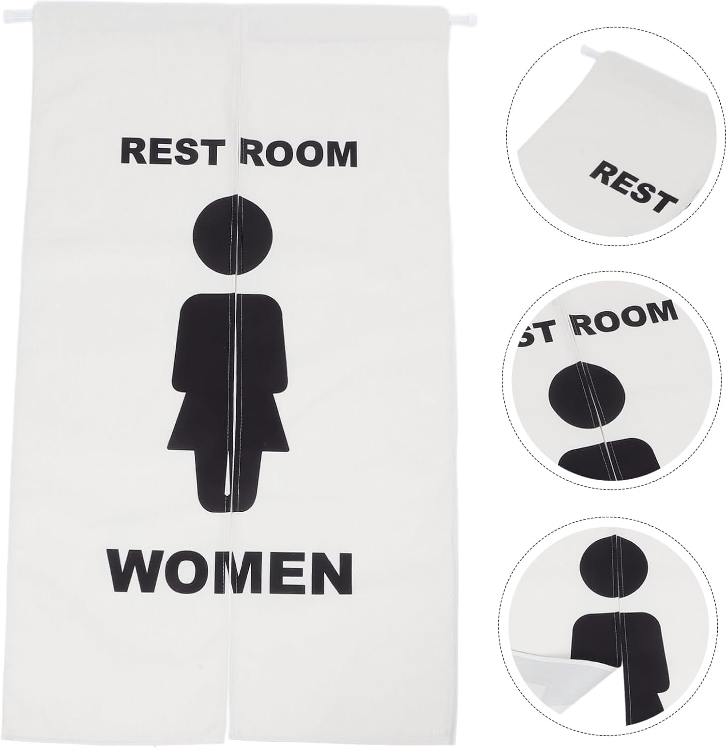 ABOOFAN Privacy Enhancing Toilet Decor Doorway Curtain Telescopic Rod