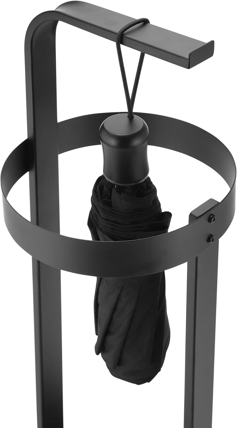 JackCubeDesign Black Steel Umbrella Stand Entryway Organizer