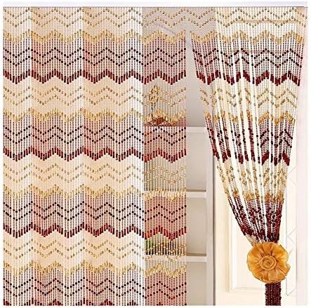 OKUOKA Crystal Bead Curtain Panel 9 Sizes 90x215cm
