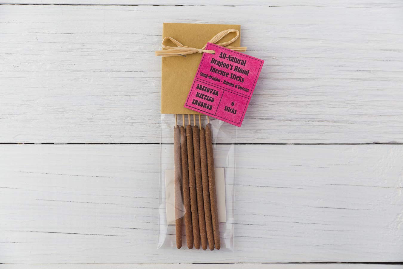 Dragons Blood Incense Sticks - 6 Hand-Rolled Artisan Pieces