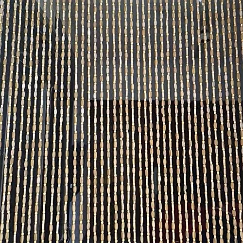 LEOSXA Beaded Door Curtain Bamboo Beads Decorative Partition
