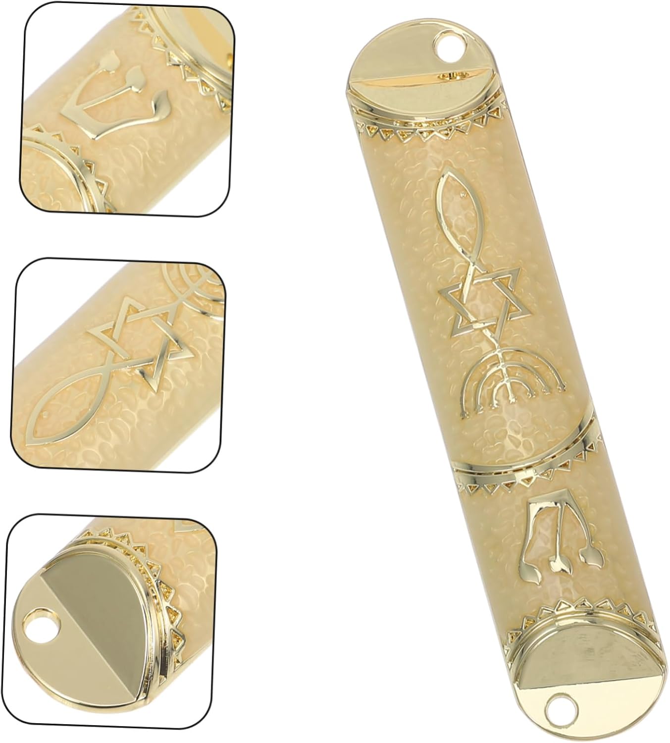 Cabilock Metal Mezuzah Plaque Scroll Door Decoration
