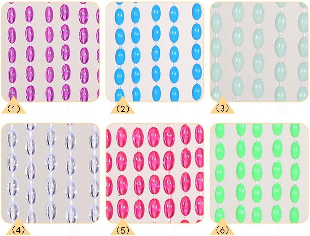 OKUOKA Decorative Bead Curtain with Crystal Imitation Bubbles