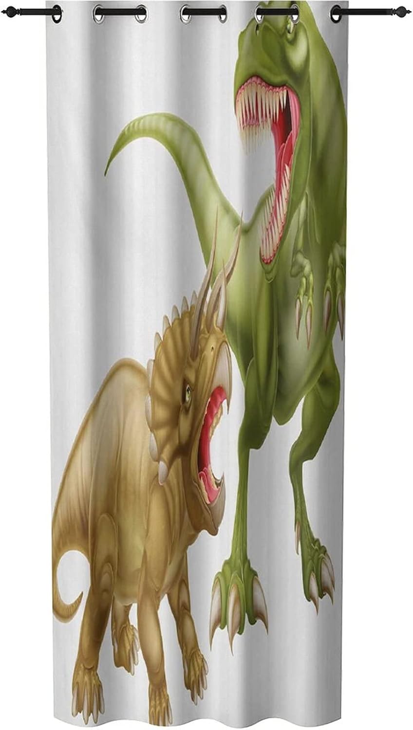 XISUNYA Door Curtains with Dinosaur Print