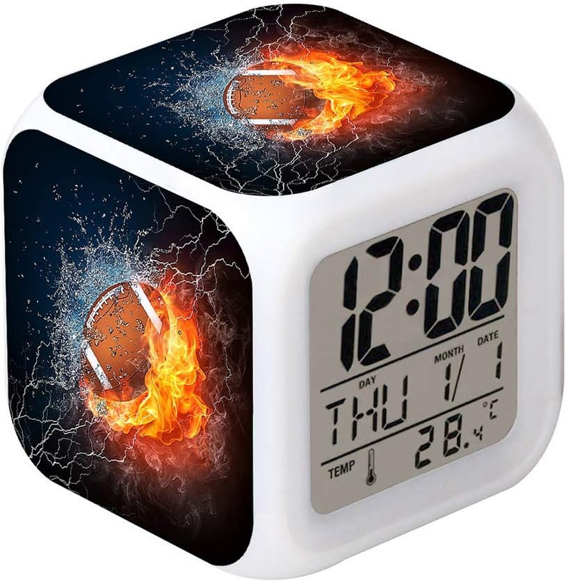 Cointone LED Alarm Clock with Fire Design