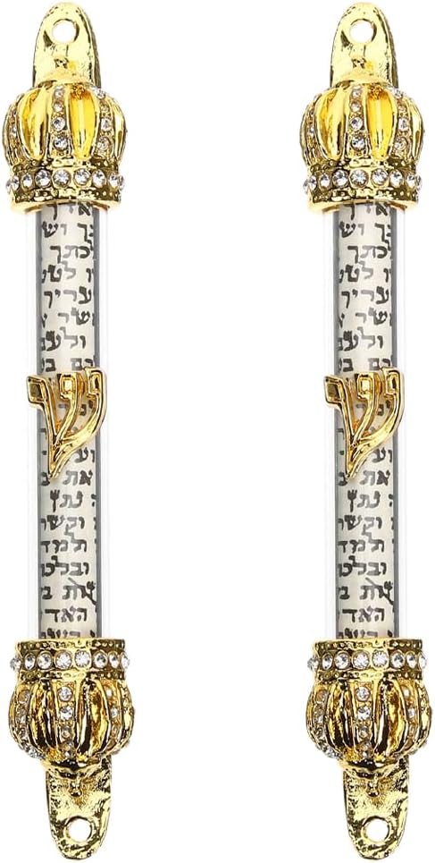 LUOZZY 2 Pcs Metal Mezuzah Door Hanging Set