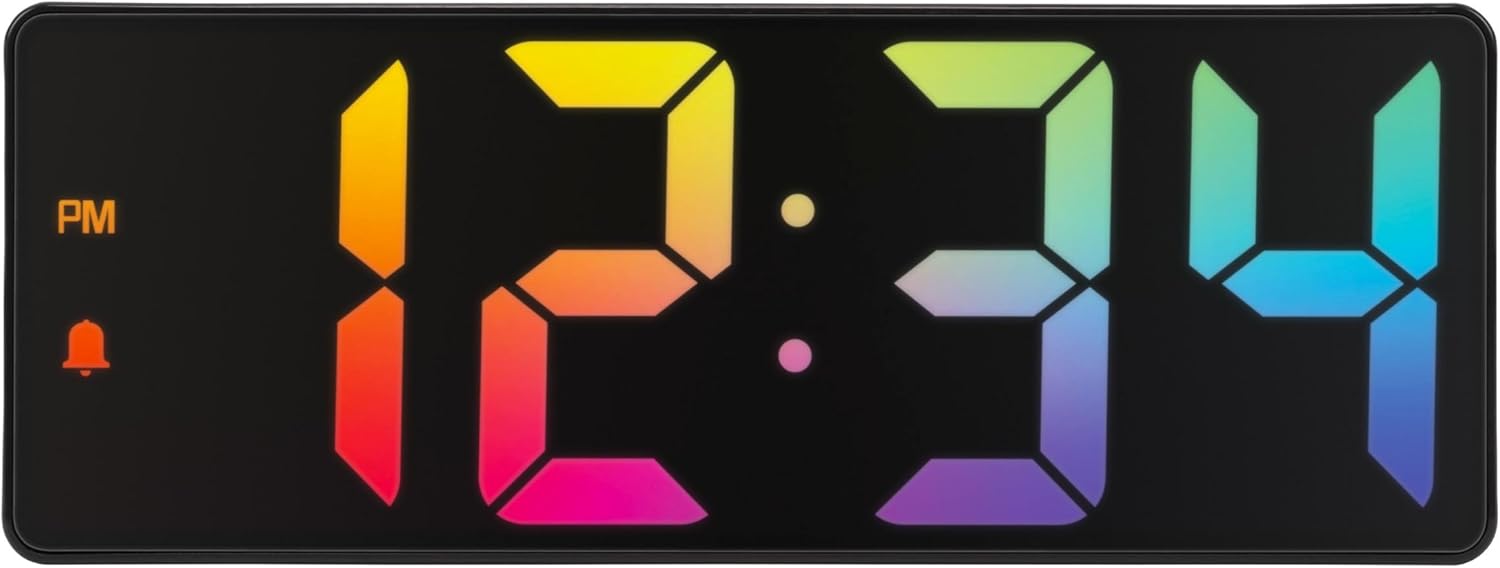 La Crosse Technology 2 Inch Gradient Alarm Clock with Temperature Display
