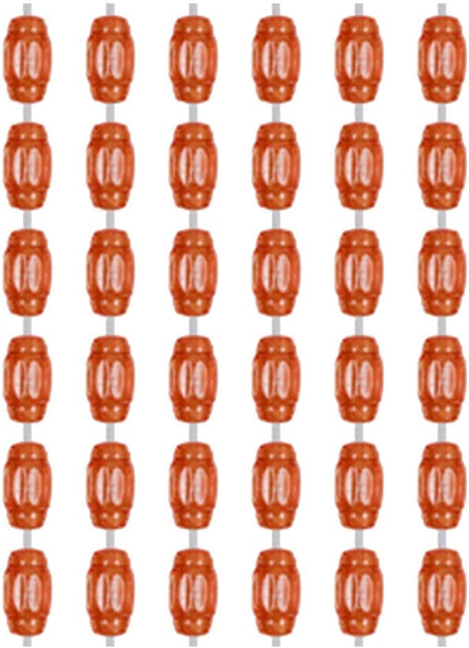 OKUOKA Gold Beaded Curtain Strands for Window Door Divider