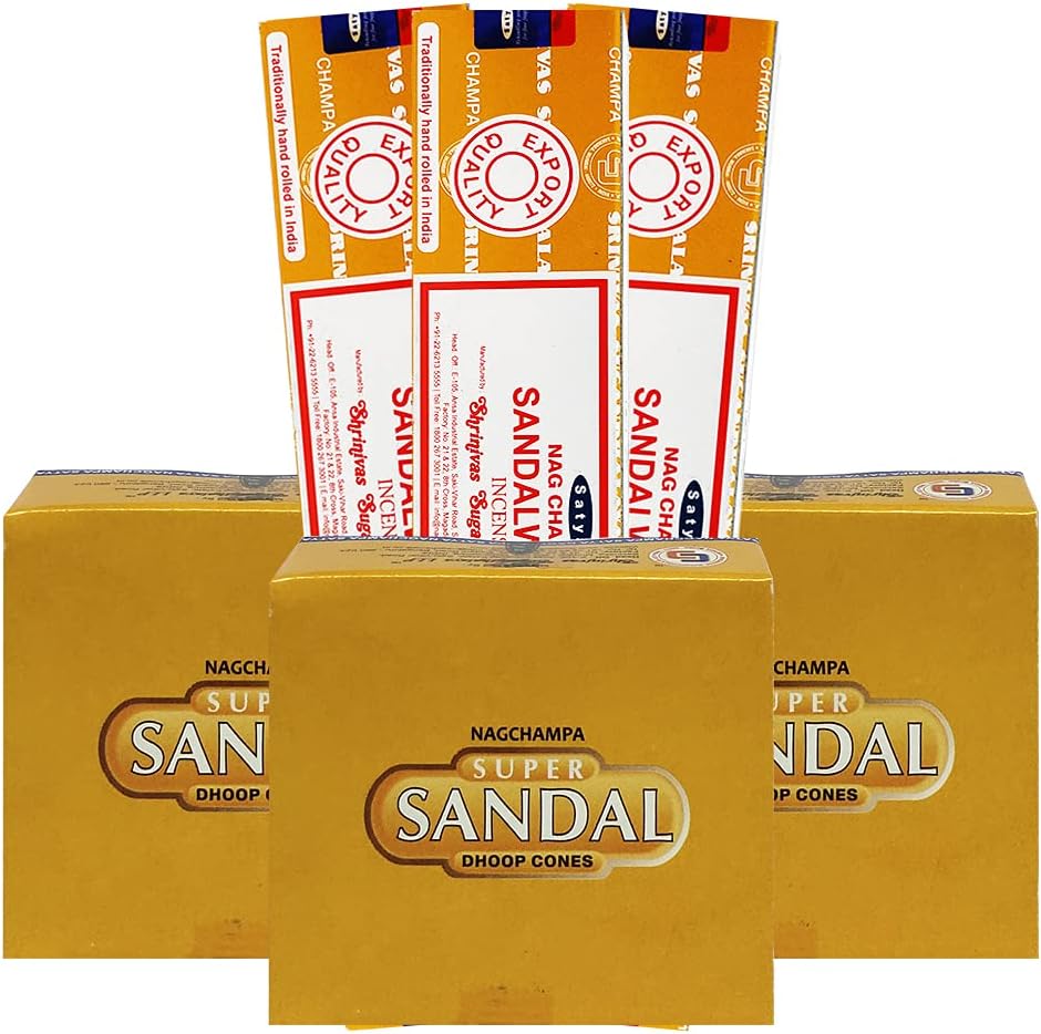 TRUMIRI Sandalwood Incense Sticks Cone Holder Variety Pack