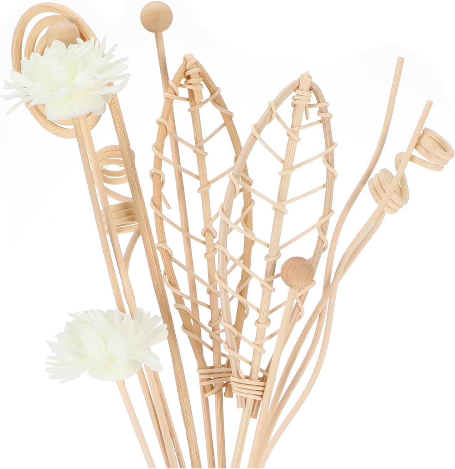 Heclia Reed Diffuser Sticks 12pcs Natural Rattan Fragrance Set