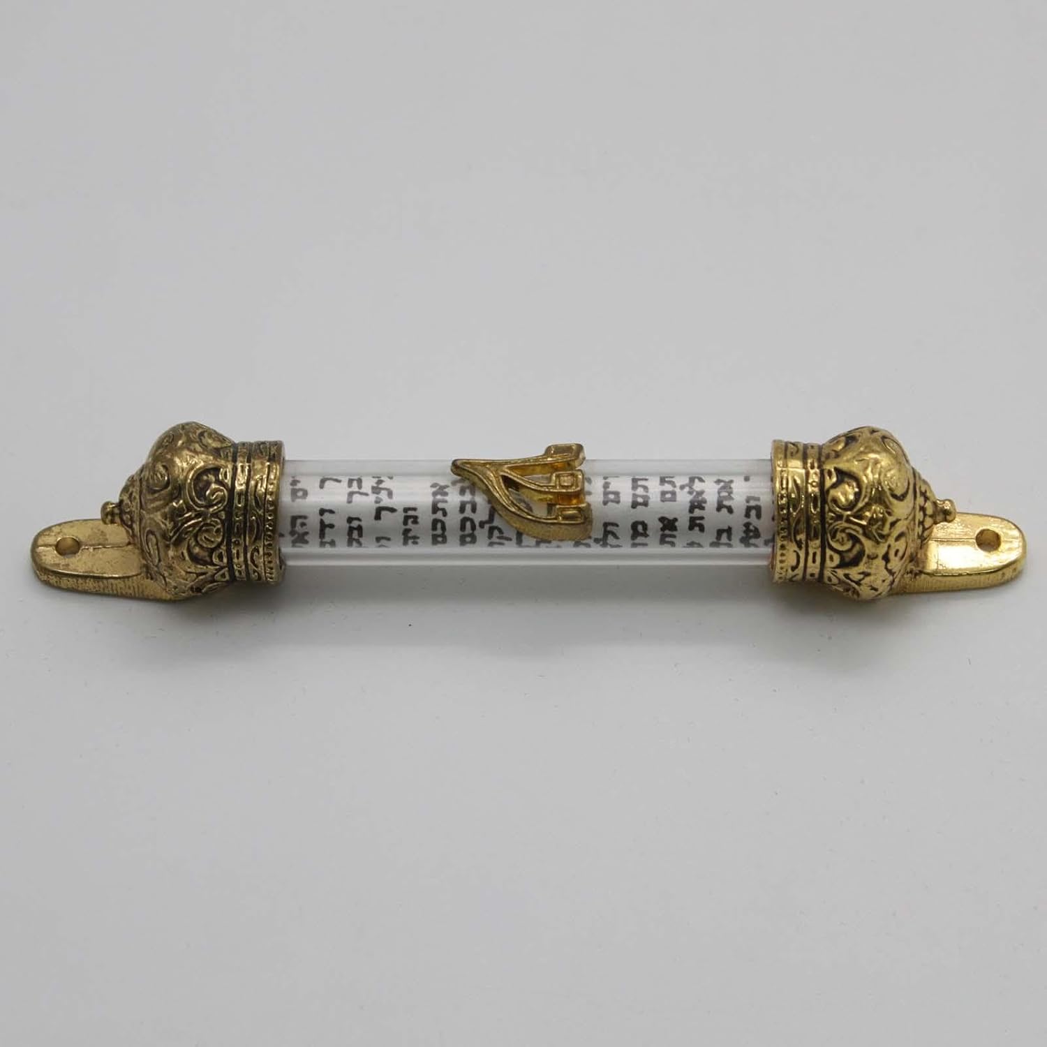 Jewish Mezuzah Scroll Metal Case 1Pcs