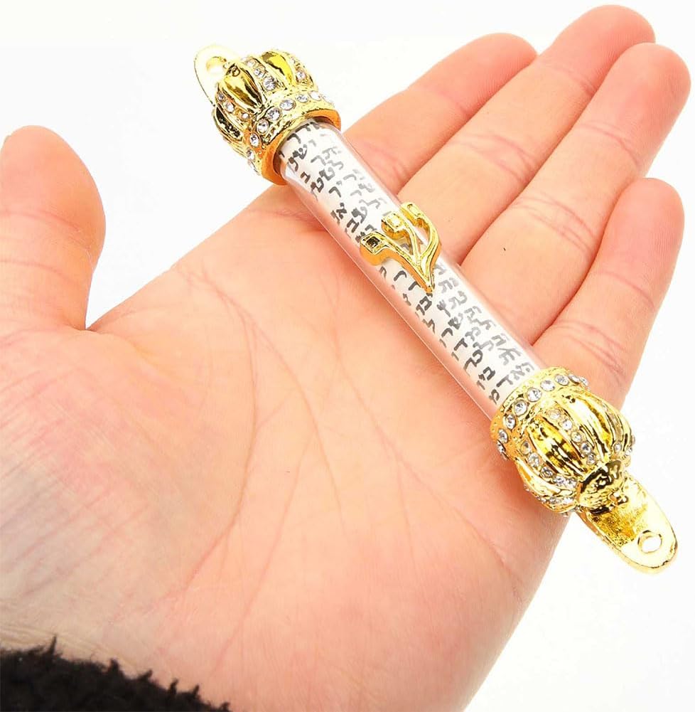 LUOZZY 2 Pcs Metal Mezuzah Door Hanging Set