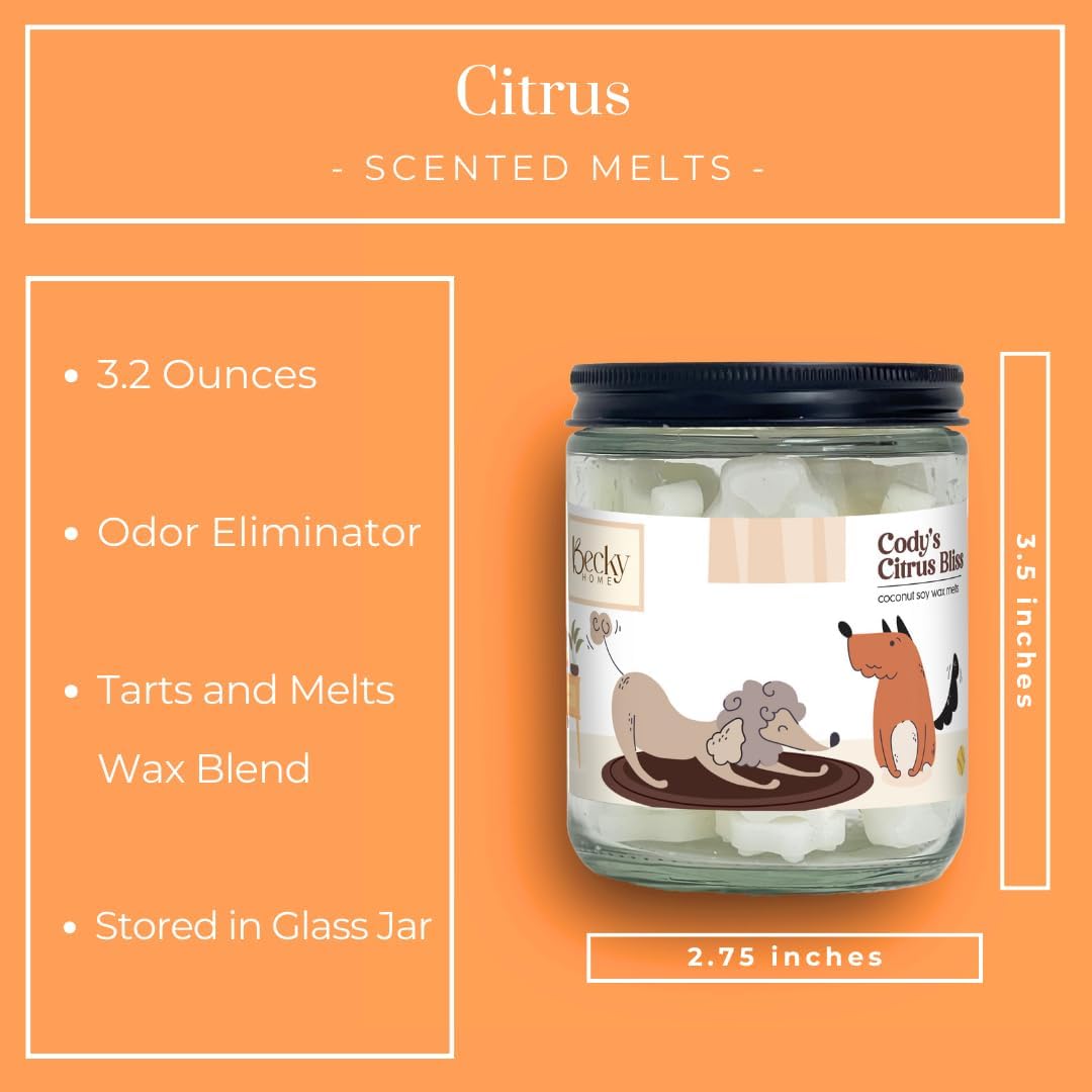 Citrus Pet Odor Eliminator Wax Melts for Home