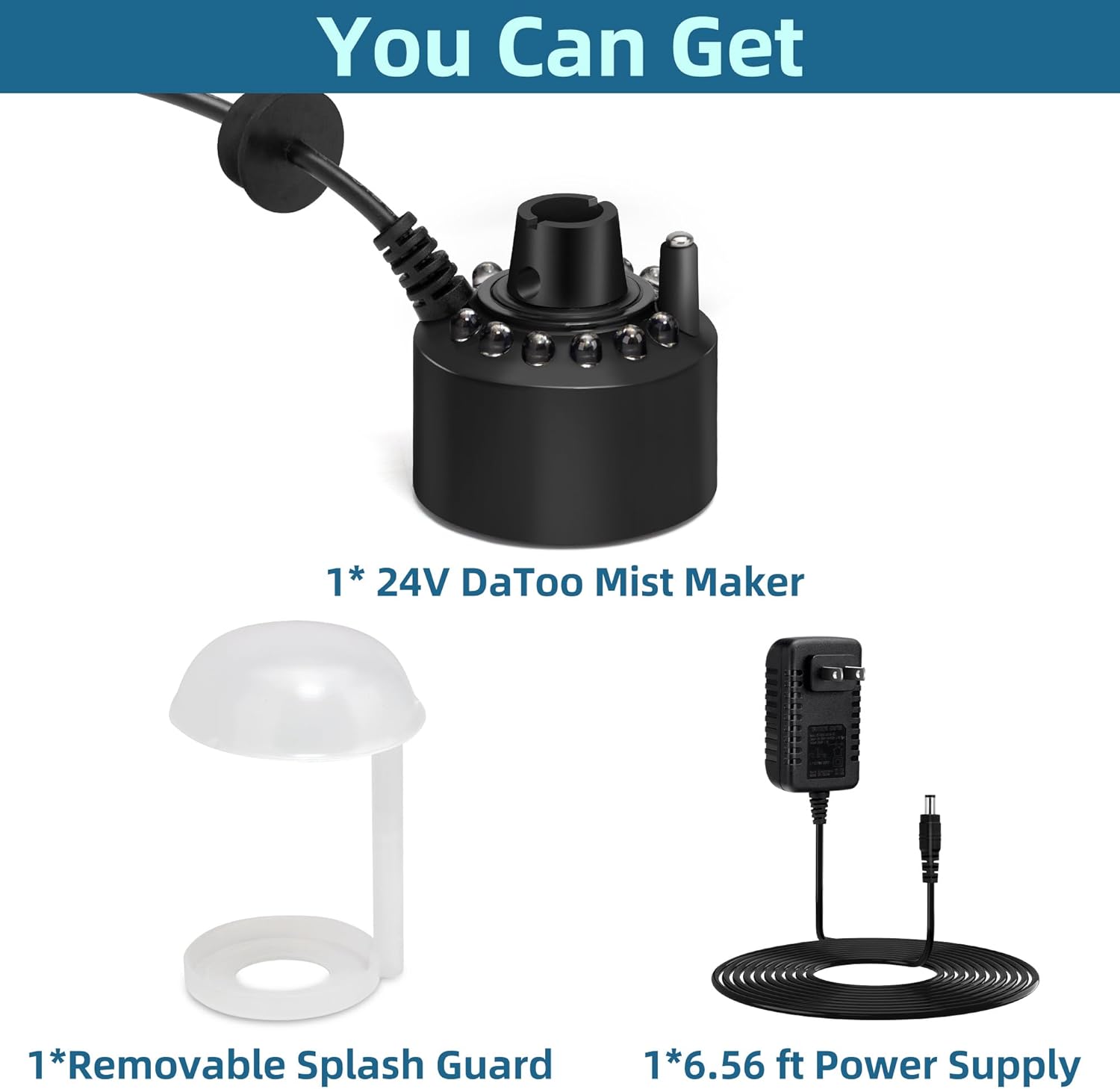 DaToo Mini Mist Maker Fog Machine with 12 LED Lights