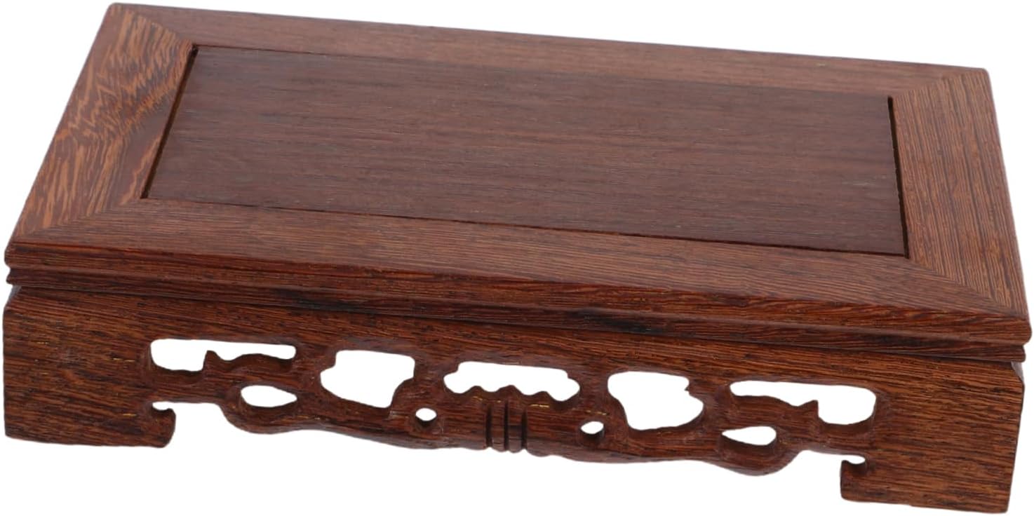 Healifty Wood Display Stand for Vase and Decor