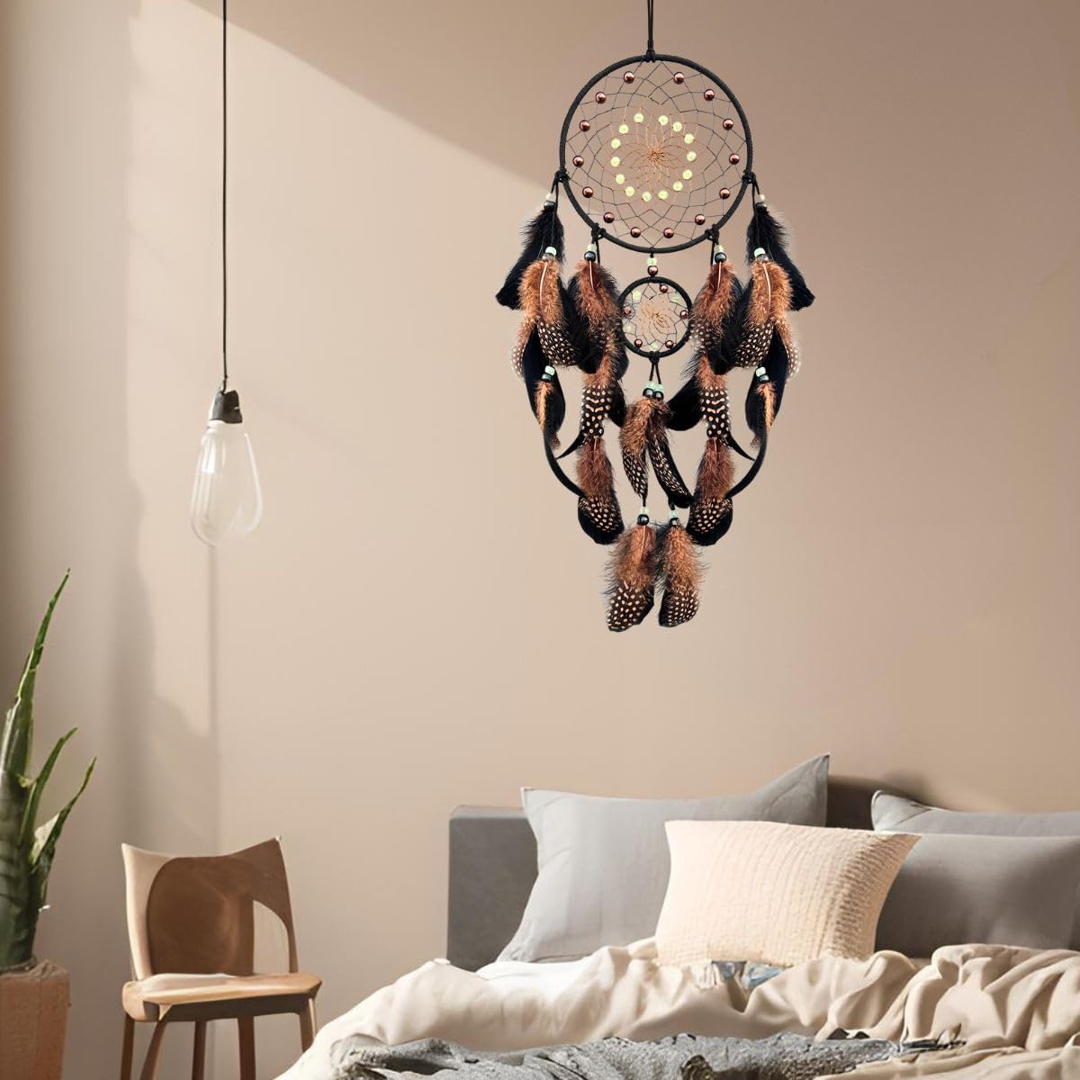 XEYOLHON Dream Catcher with Luminous Beads for Adults