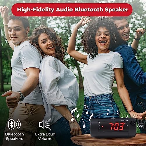Sonic Blast Digital Alarm Clock - Loud Alarm for Heavy Sleepers