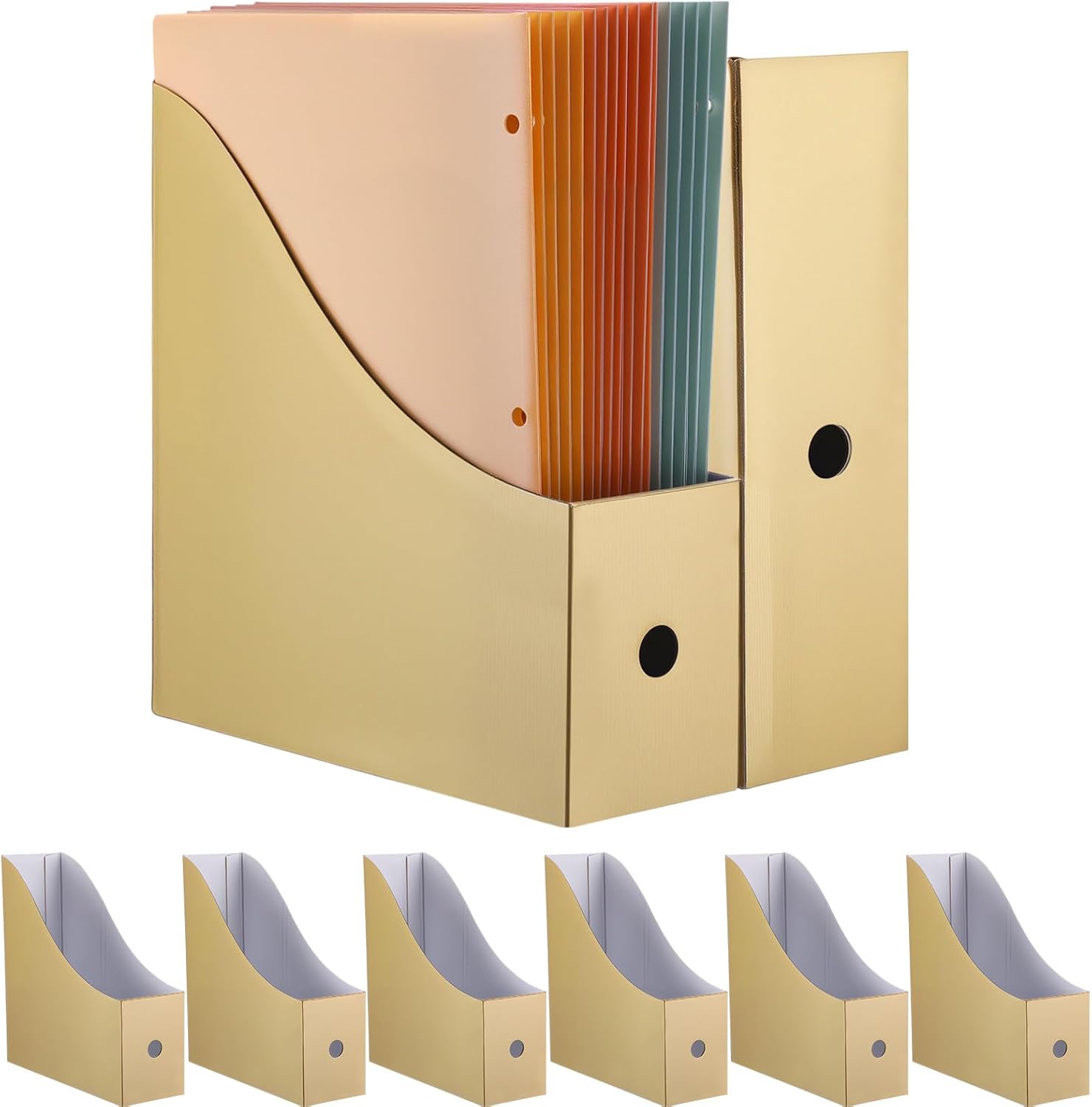 Pasimy 8 Pack Foldable Magazine Holders