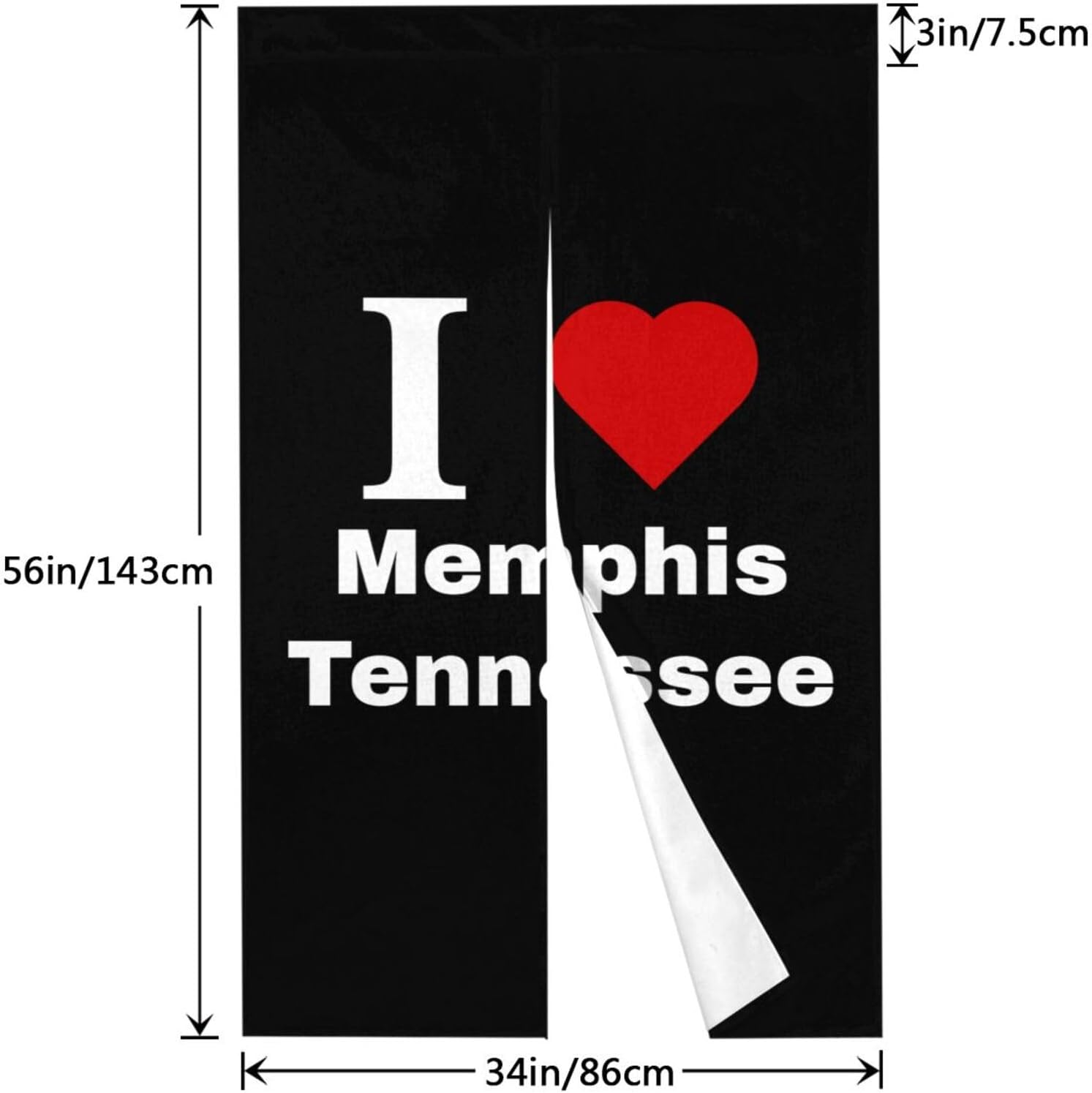 Memphis Tennessee Blackout Curtains for Doorways