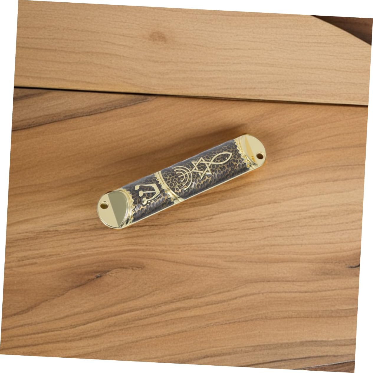 Wakauto 2set Metal Mezuzah Case with Star of David
