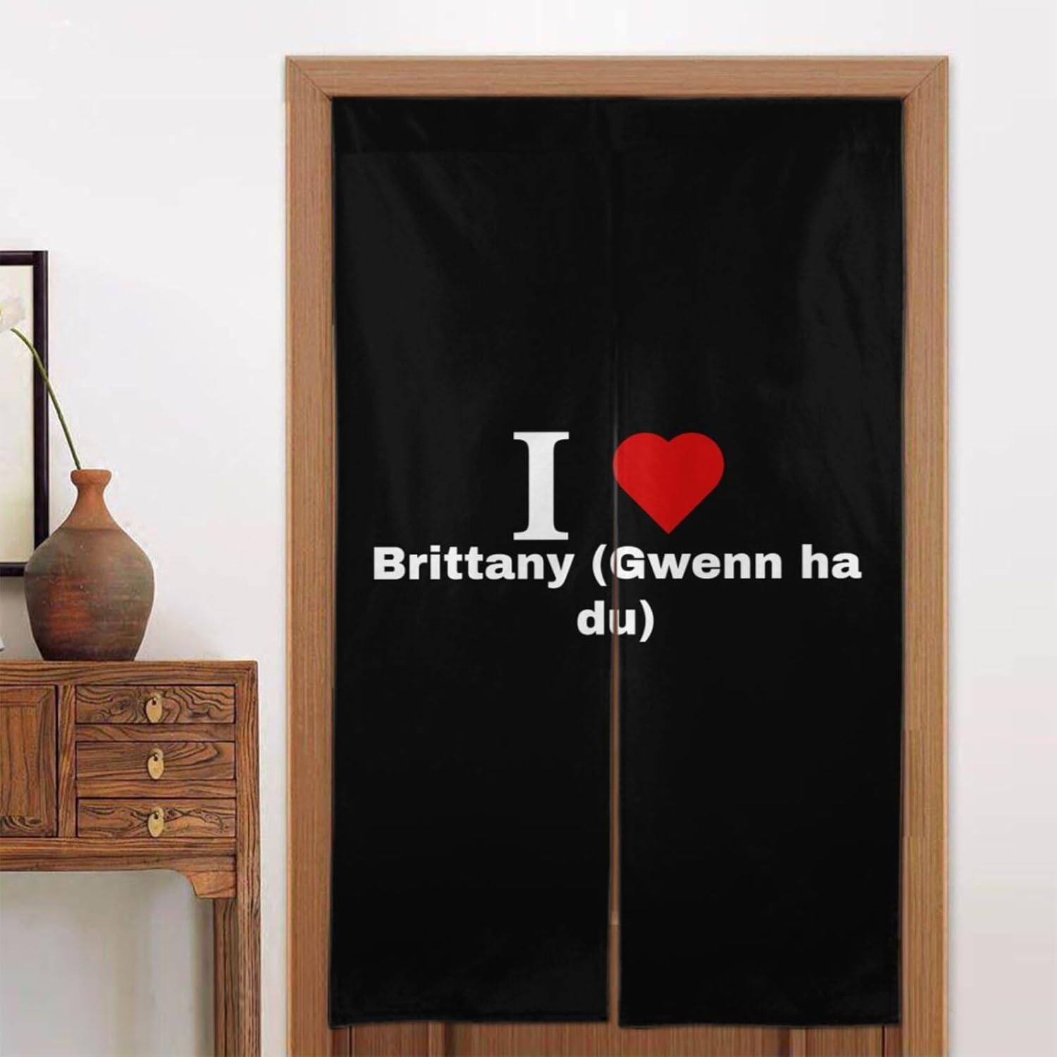 MULIHU I Love Brittany Blackout Curtains for Doorway