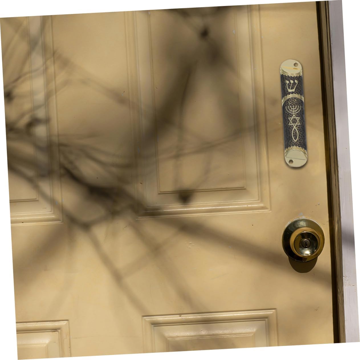 Cabilock 2 Sets Cultural Jewish Mezuzah Door Blessing Decorations
