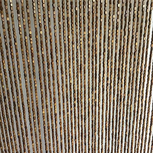 Natural Bamboo Beaded Curtain for Doorways and Decor