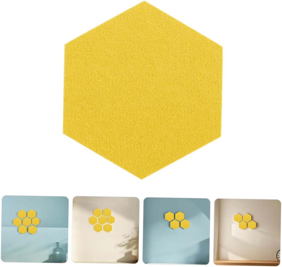 20pcs Hexagon Felt Bulletin Boards for Office and Home
