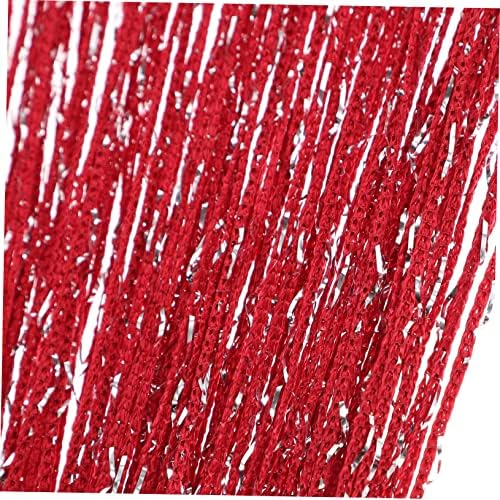 Silver Silk String Curtains for Doorway Boho Room Divider