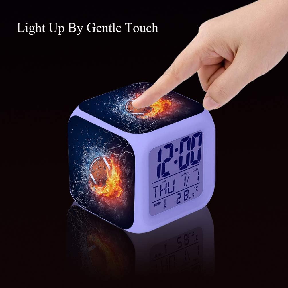 Cointone LED Alarm Clock with Fire Design
