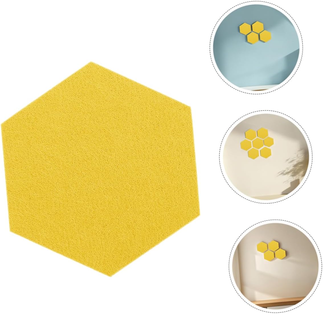 20pcs Hexagon Felt Bulletin Boards for Office and Home
