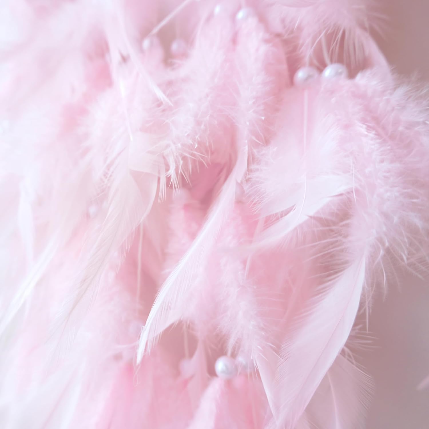 Moon Dreamcatcher with Pink Crystal Tree