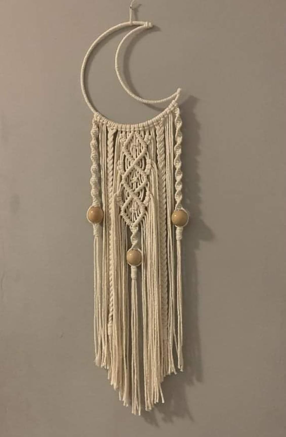 Macrame Wall Hanging Dream Catcher 13x36 Inches