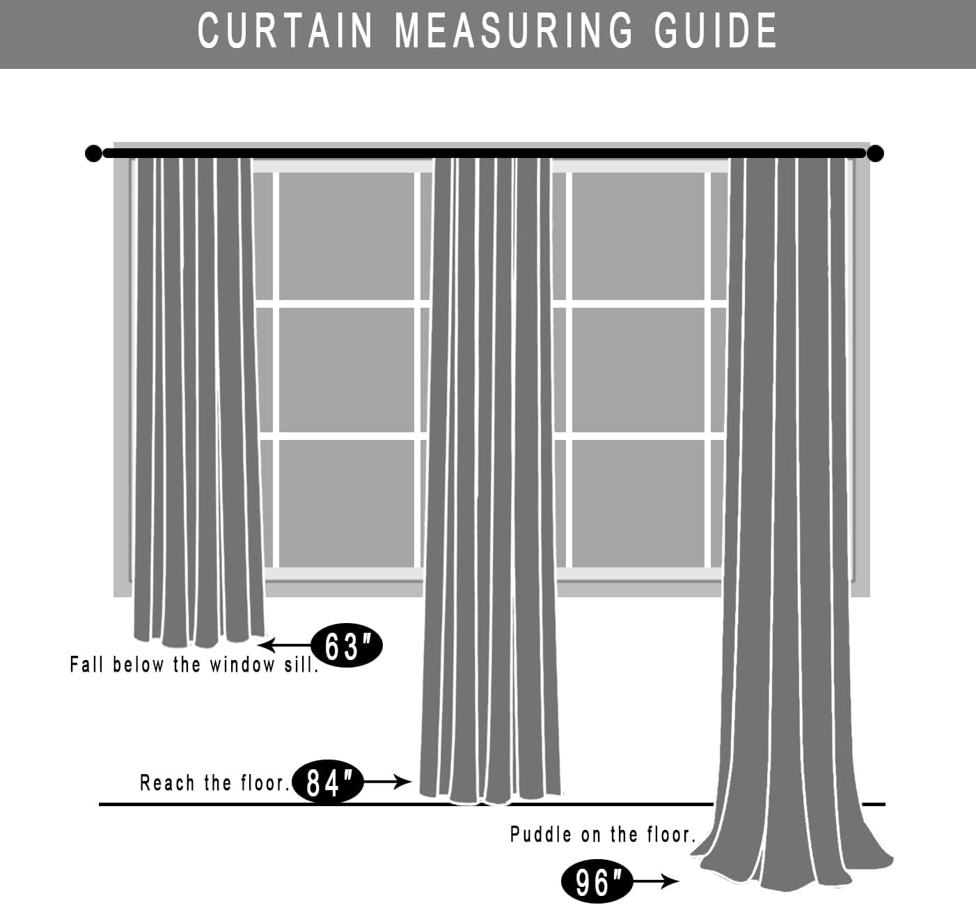 XTMYI Sparkle Christmas Curtains 84 Inch 2 Panels Set