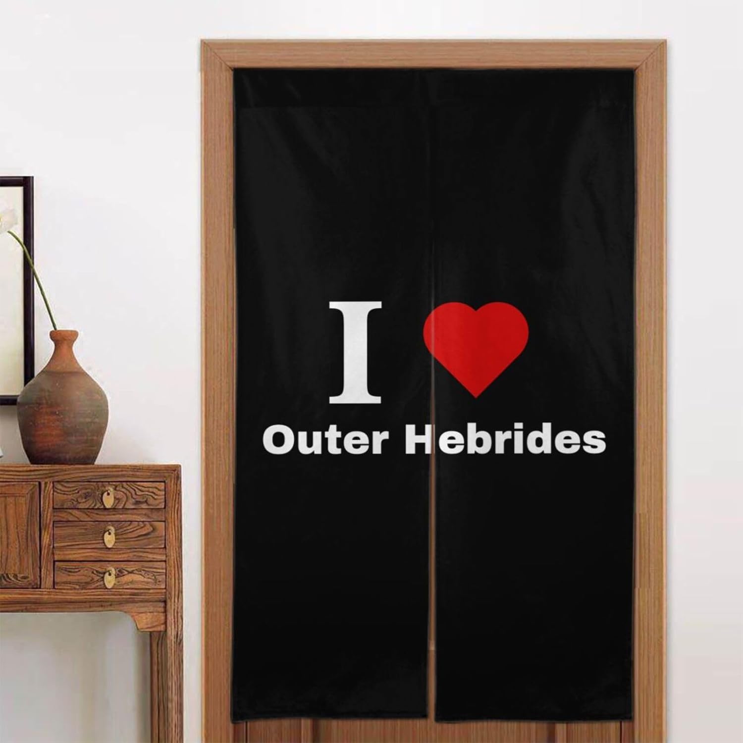 I Love Outer Hebrides Blackout Curtain 34x56in Panels