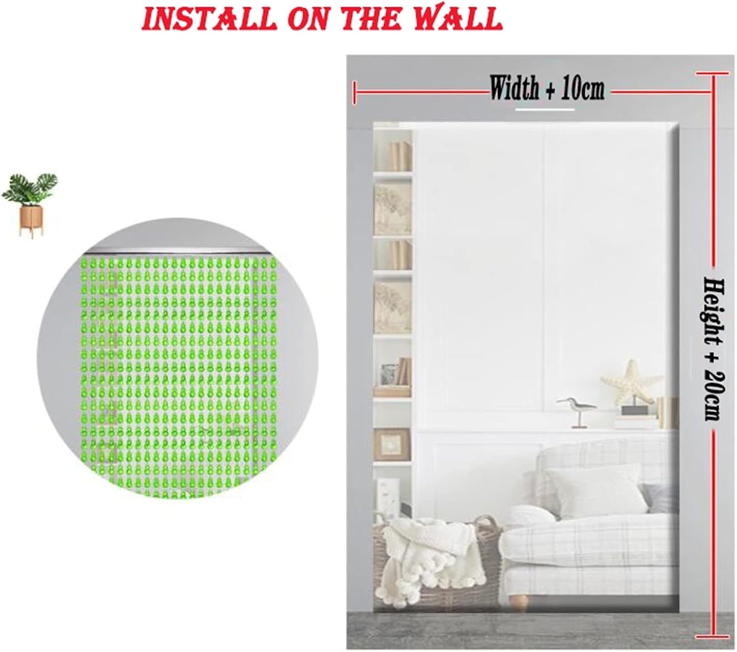 Etlegor Natural Wood and Bamboo Door Curtain