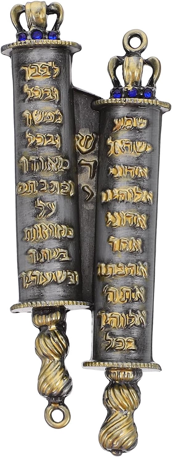 LUOZZY 1pc Deep Gray Mezuzah Door Blessing Ornament